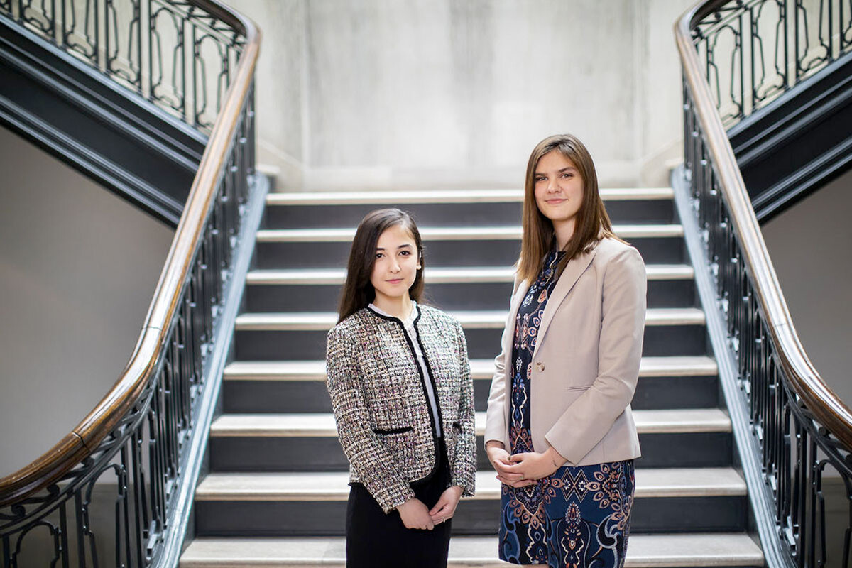 Strella Biotechnologies founders Katherine Sizov and Malika Shukurova