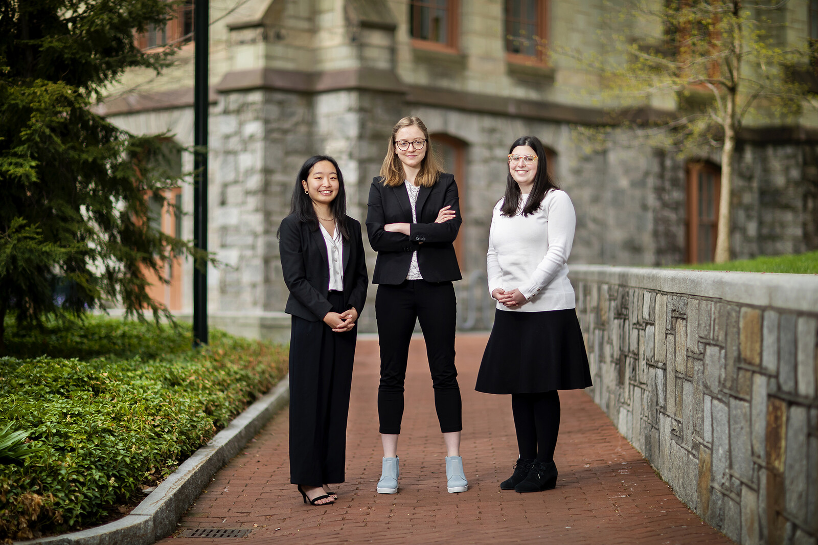 2022 President’s Sustainability Prize winners Julia Yan, Sarah Beth Gleeson, and Shoshana Weintraub.